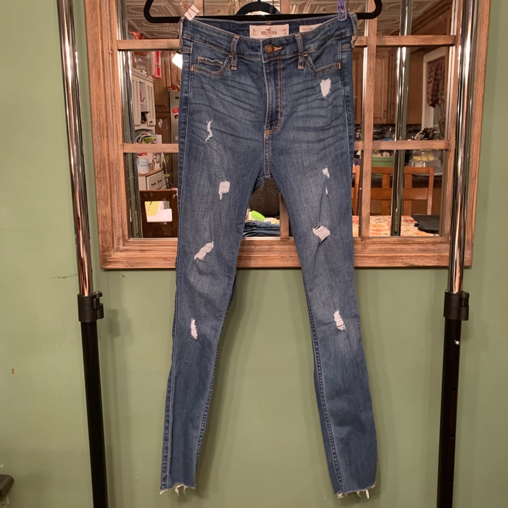 SOLD on Curtsy- Hollister ripped jeans, W25 L28